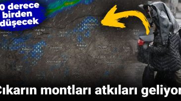 Mont ve Atkılarınızı Hazırlayın! Hava Sıcaklığı 20 Derece Düşecek