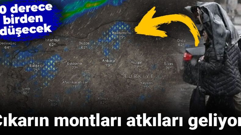 Mont ve Atkılarınızı Hazırlayın! Hava Sıcaklığı 20 Derece Düşecek