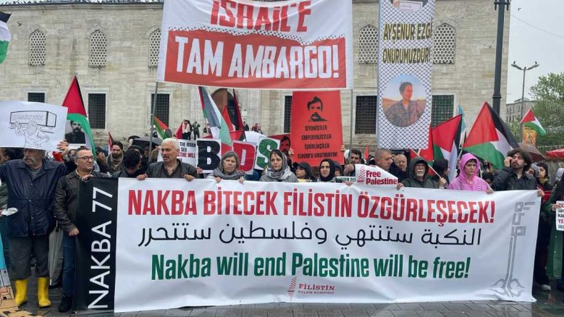 Nakba’nın 77. Yıl Dönümünde İstanbul’da Sıradışı Eylem!