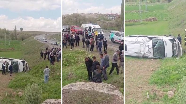 Öğrencileri Taşıyan Minibüsün Şarampole Devrilmesi: 16 Yaralı