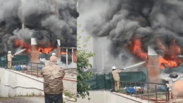 Pendik’te 7 Katlı Binada Yangın!