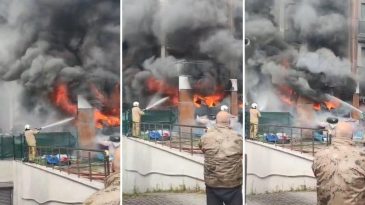 Pendik’te 8 Katlı Binada Yangın: İş Yeri Kül Oldu