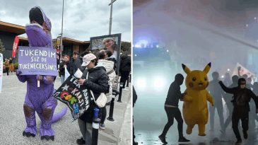 Pikachu gitti, mor dinozor geldi!