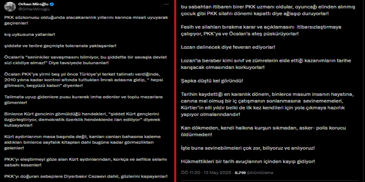 PKK ve AKP Açıklamaları Sonrası