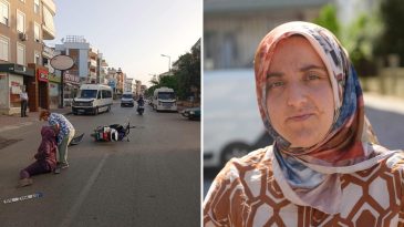 Plakasını Bırakıp Kaçtı: Çarptığı Kadına Hakaret Etti