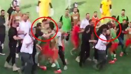 Polis Futbolcuya Kafa Attı: Sahada Ortalık Karıştı