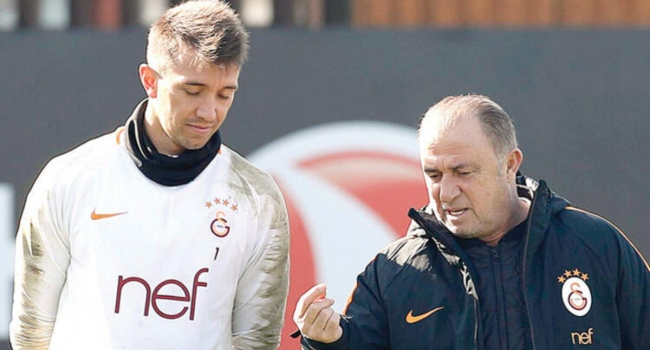Fatih Terim ve Fernando Muslera