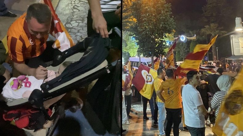Şampiyon Galatasaray Kutlamasında Kaza: Bebek Unutuldu
