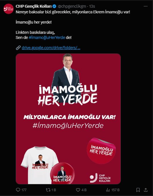 Gençler İmamoğlu için sokaklarda.