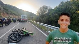 Savrulan motosikletteki genç hayatını kaybetti