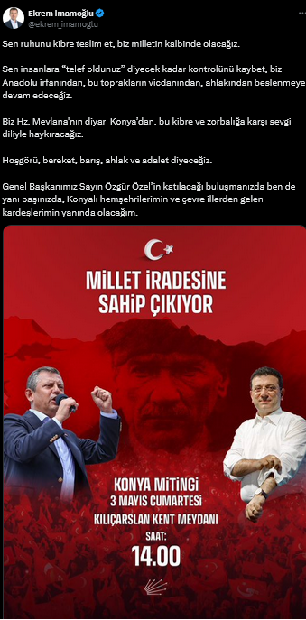 Ekrem İmamoğlu Açıklama