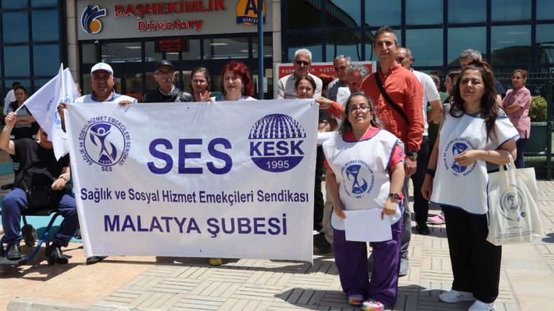 SES Malatya’dan ‘Artık yeter!’ eylemi: Hak gaspları altında eziliyoruz
