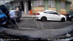 Sinir Krizi Geçiren Sürücü, Kendi Araç Aynamıza Zarar Verdi