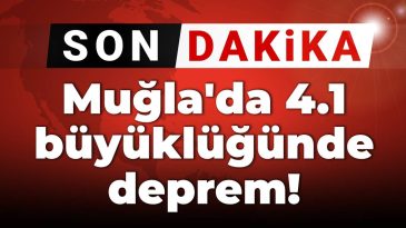Son Dakika | AFAD: Bodrum’da 4.1 Büyüklüğünde Deprem
