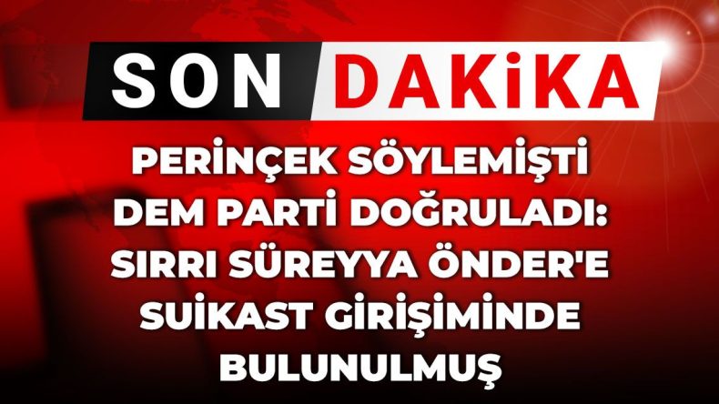 Son Dakika | Perinçek’in açıklaması gerçeği yansıttı: Sırrı Süreyya Önder’e suikast girişimi