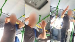 Taciz Şüphelisi Kendini Tokatladı, Etrafa Saldırdı