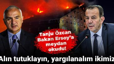 Tanju Özcan’dan Bakan Ersoy’a Meydan Okuma: “Alın Tutuklayın, Yargılanalım İkimiz”