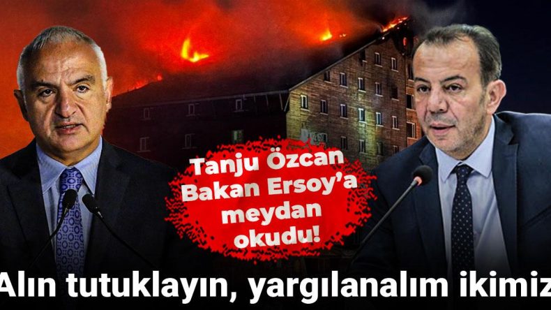 Tanju Özcan’dan Bakan Ersoy’a Meydan Okuma: “Alın Tutuklayın, Yargılanalım İkimiz”