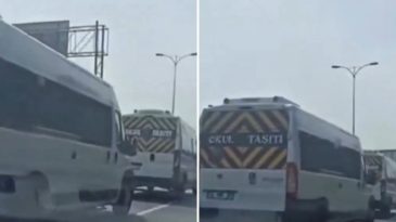 Tehlikeli Yolculuk Yapan Servis Şoförleri Yakalandı