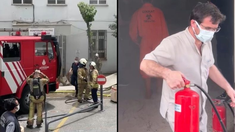 Üsküdar Devlet Hastanesi’nde Yangın