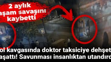 Yol Kavgasında Doktor, Taksiciye Korkunç Bir Saldırı Düzenledi!
