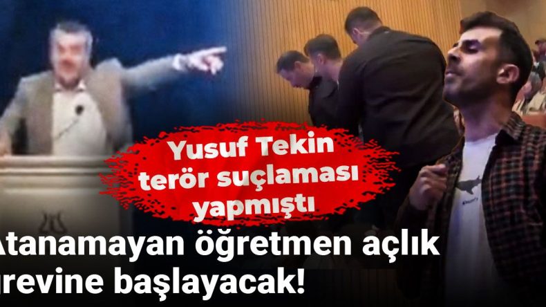 Yusuf Tekin’in Terör Suçlaması Yaptığı Atanamayan Öğretmen Açlık Grevine Başlayacak!