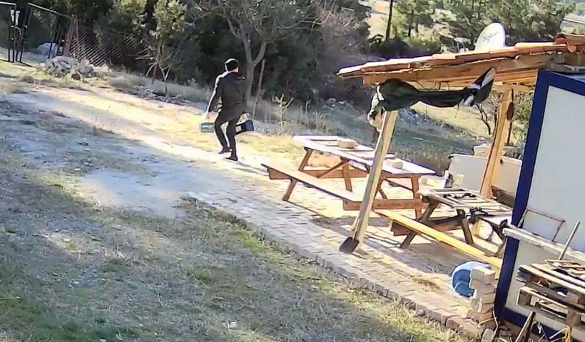 Güvenlik kameraları tarafından kaydedildi