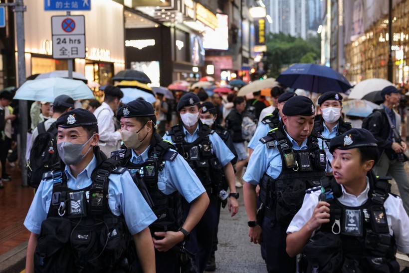 Hong Kong'da artırılan güvenlik önlemleri.