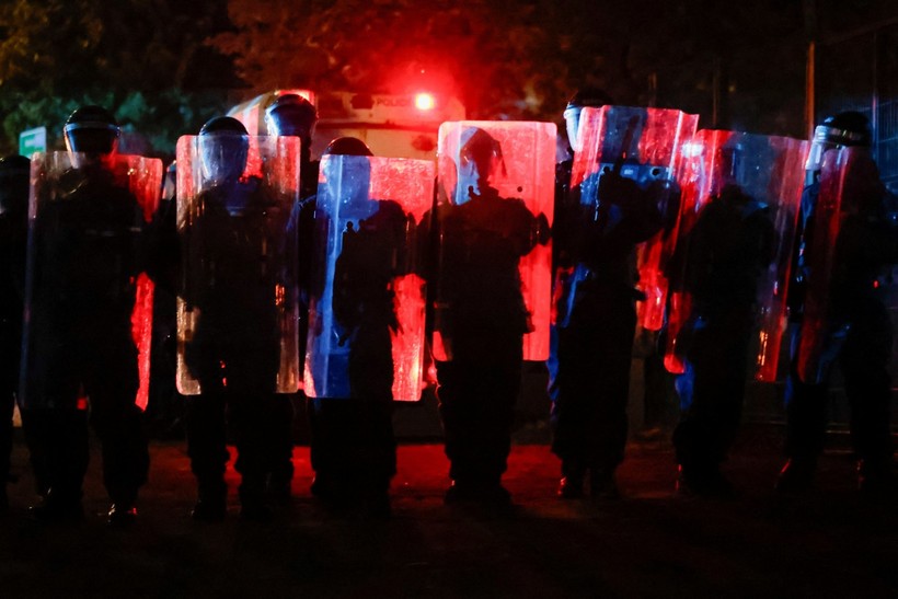 Protestolar sırasında çekilmiş bir fotoğraf