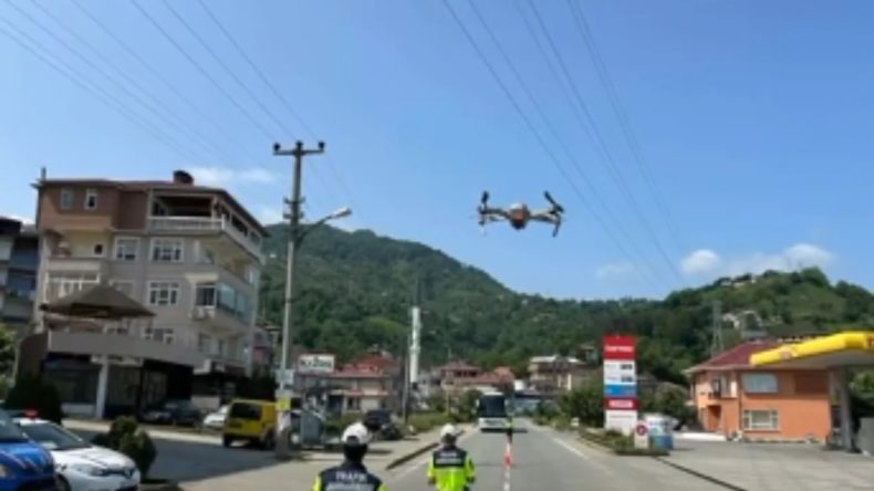 85 Bin Sürücü Drona Takıldı
