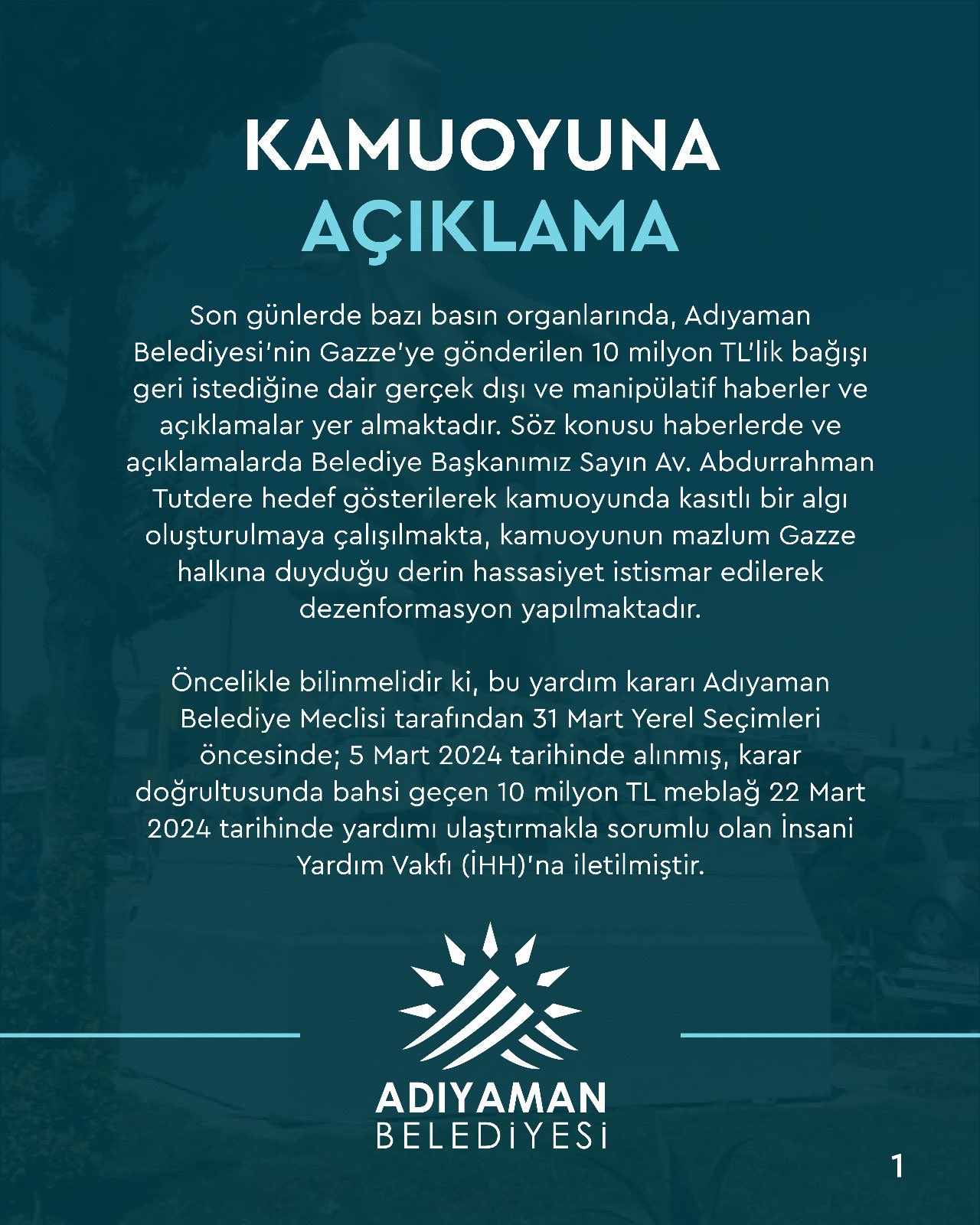 Yardım Faaliyetleri