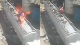 Ağzında Sigara ile Çalışırken Patlama Yaşandı