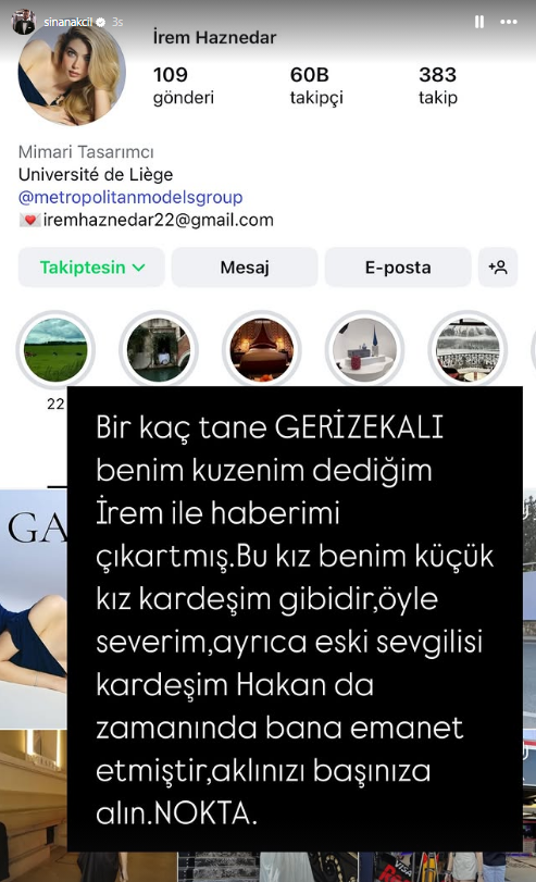 Sinan Akçıl Yalanlama