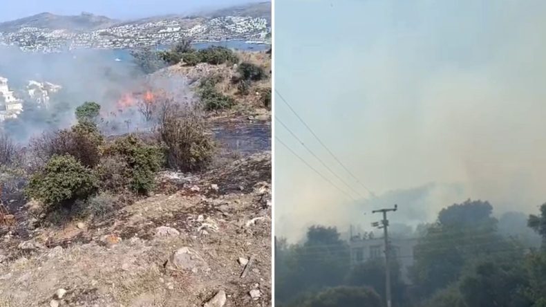 Bodrum’da Maki Yangını Başladı