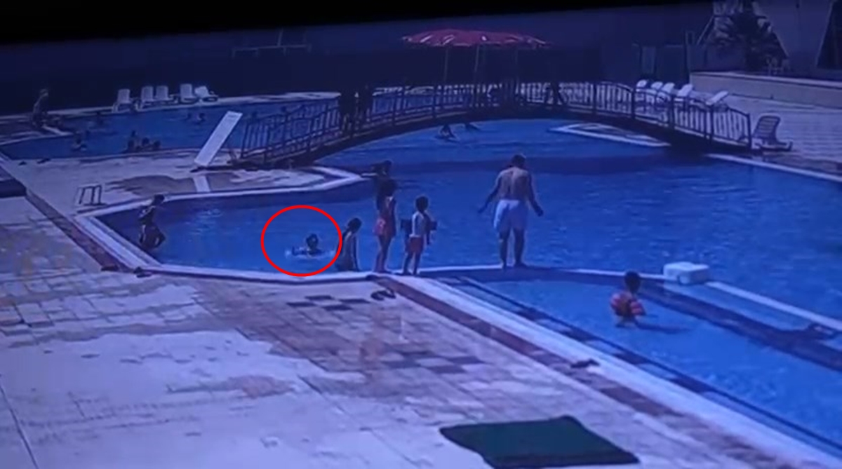 Çocuğun kurtarılması anı