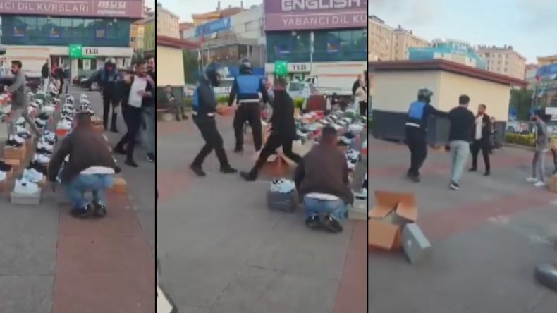 Çekmeköy’de Seyyar Satıcı İBB Zabıta Ekiplerine Bıçak Çekti!