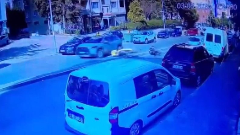 Cipten kaçarken devrilen motosikletli, ölümden döndü