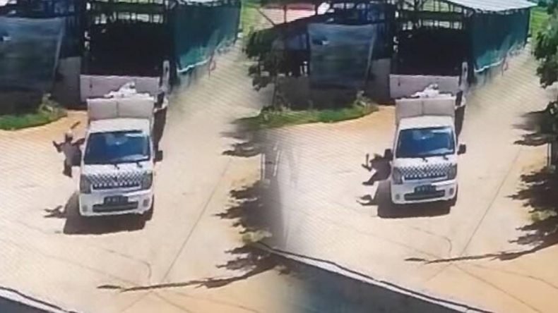Çöp aracından düşen işçi ağır yaralandı