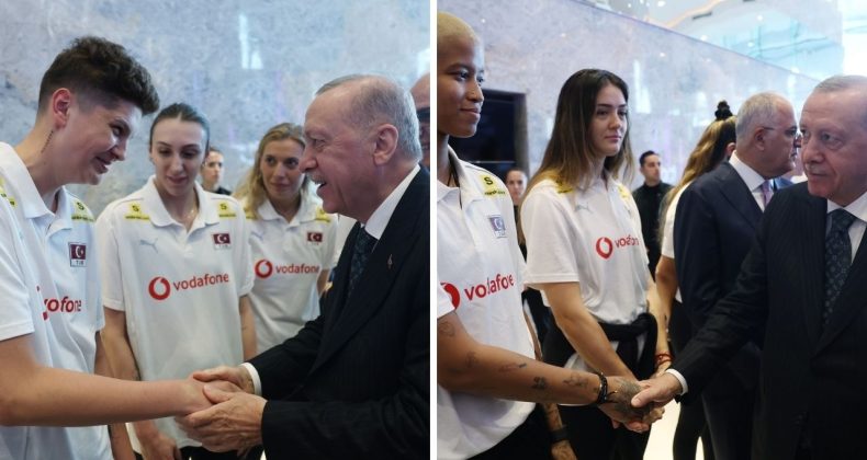 Cumhurbaşkanı Erdoğan, Filenin Sultanları’nı Ağırladı