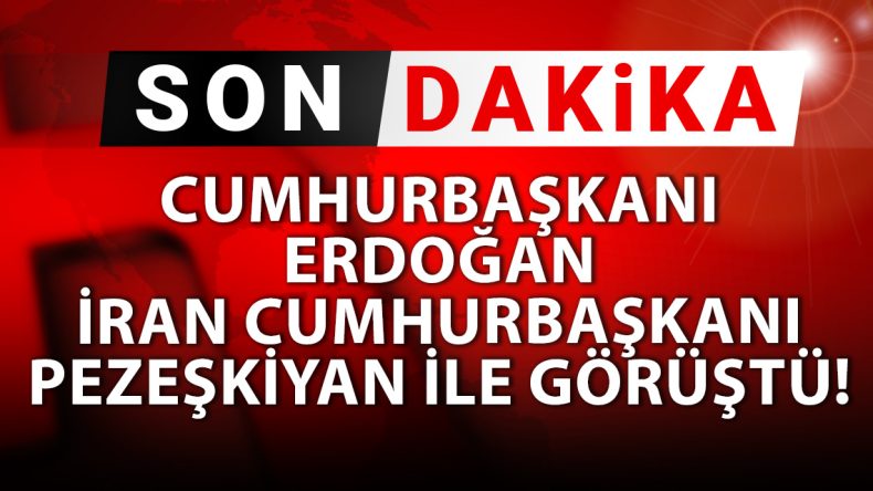 Cumhurbaşkanı Erdoğan, İran Cumhurbaşkanı Pezekişyan ile Bir Araya Geldi