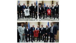 Cumhurbaşkanı Erdoğan, Süper Lig’in Yeni Temsilcilerini Ağırladı