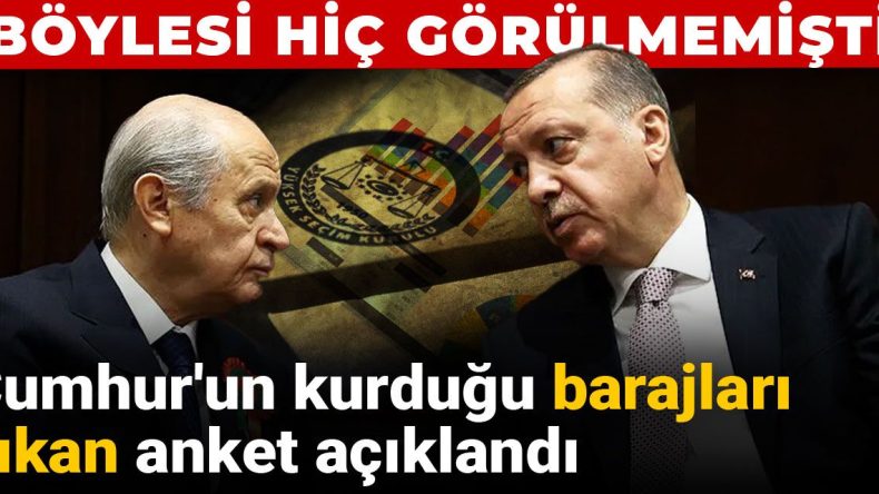 Cumhur’un Kurduğu Barajları Yıkan Anket Sonuçları Açıklandı: Beklenmeyen Gelişmeler