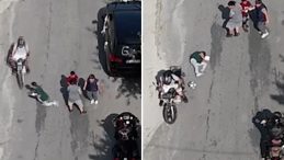 Düğün Konvoyunun Önünü Kesmek İsteyen Çocuğa Motosiklet Çarptı