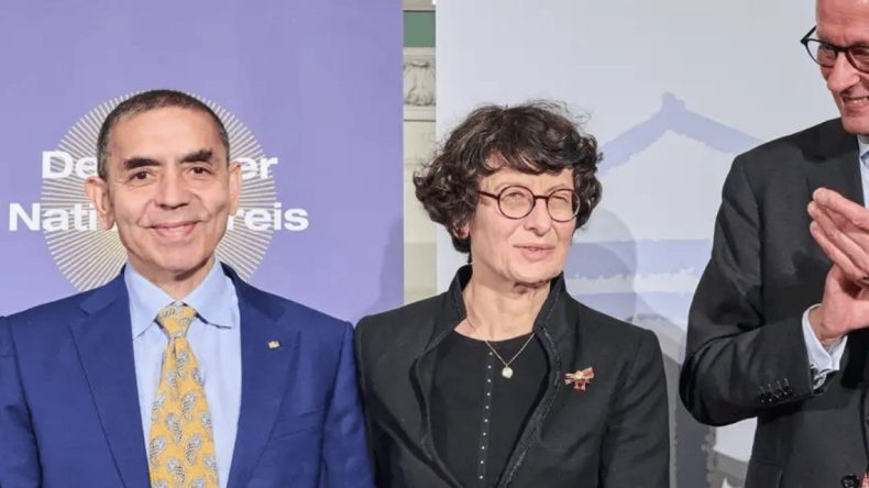 En saygın ödülü aldılar! Bilim insanları Türeci ve Şahin'e Alman Ulusal Ödülü!