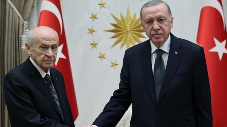 Erdoğan ve Bahçeli Bayramlaşması