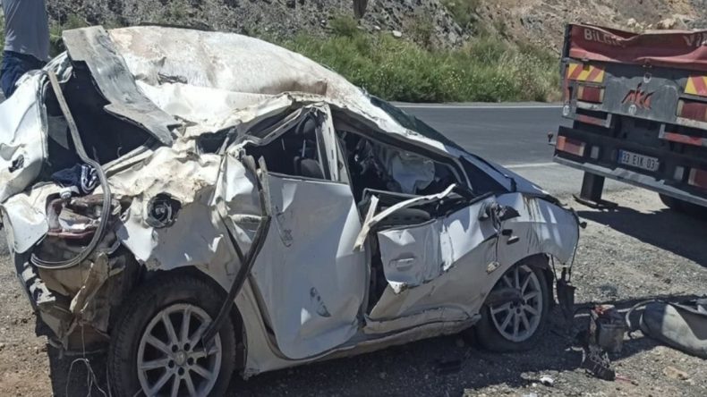 Feci Kazada Araç Takla Attı: 1 Ölü, 1 Ağır Yaralı