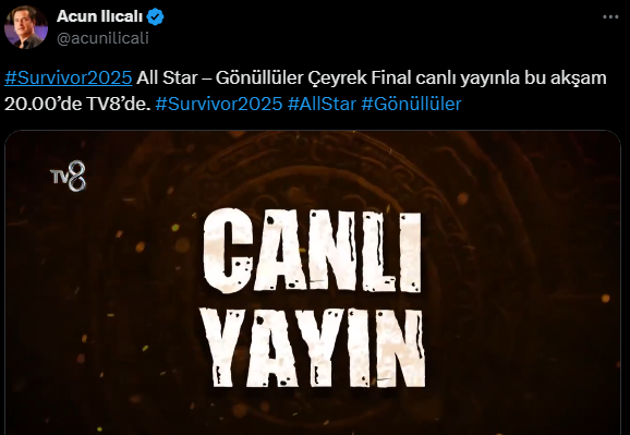Survivor Duyurusu