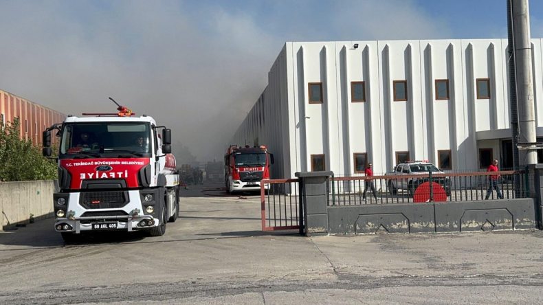 Gıda Malzemeleri Depo Yangınında Tahrip Oldu