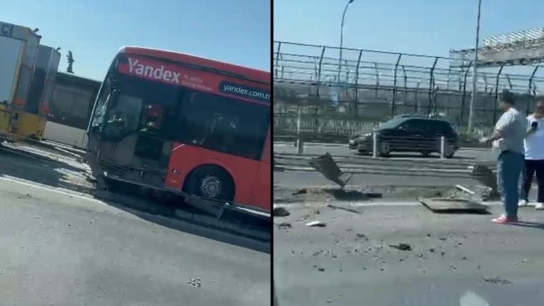 Haliç’te Metrobüs Kazası