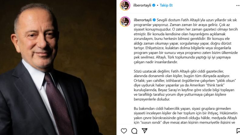 İlber Ortaylı'nın Fatih Altaylı'ya Desteği